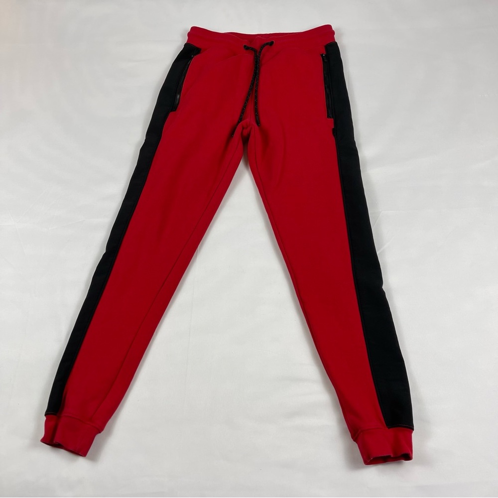 CSG Men’s Jogger Pants, Zip Pocket Elastic Waist Drawstring Size: Small